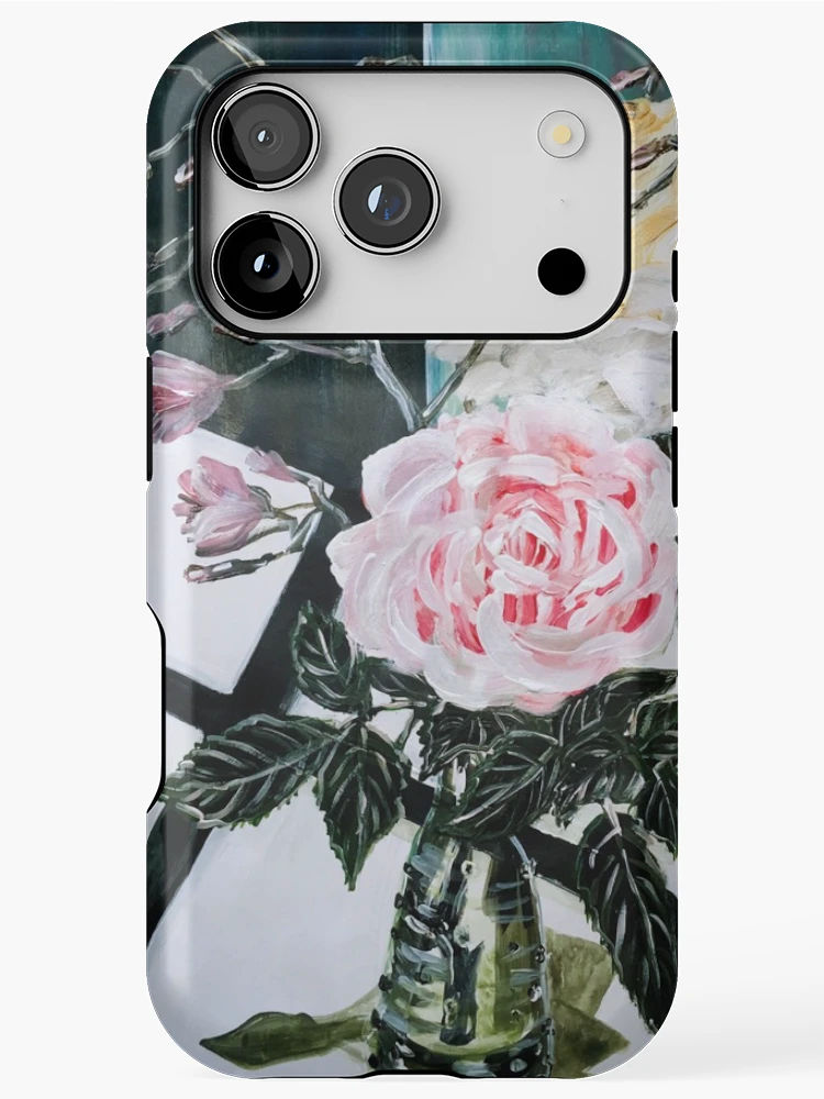 Thumbnail 1 of 4, iPhone Case, A VASE AND ROSES designed and sold by HSINLIN.