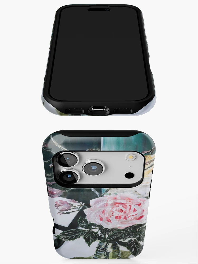 Thumbnail 3 of 4, iPhone Case, A VASE AND ROSES designed and sold by HSINLIN.