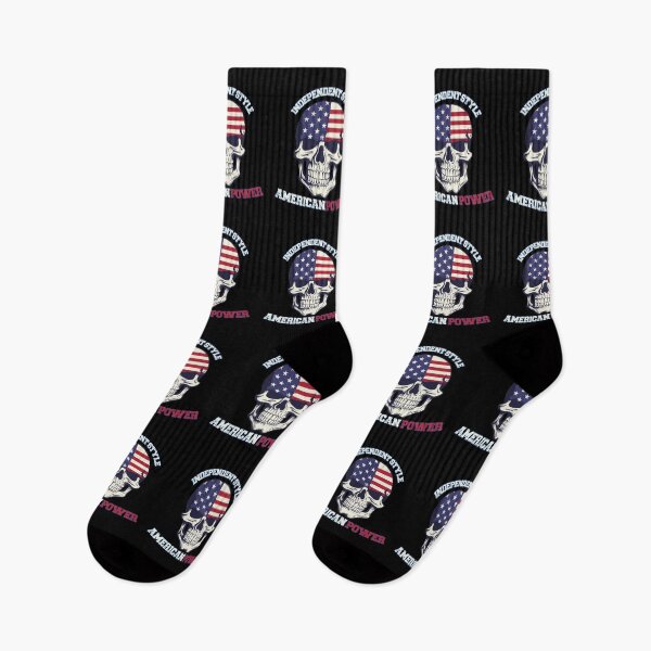 Item preview, Independent Style, American Power – 4th of July – USA Skull Style designed and sold by GRABAPSHOP.