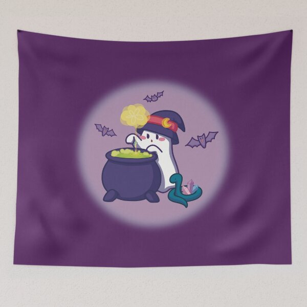 Item preview, Potions Master Ghost (purple background) designed and sold by Faeluna-Art.