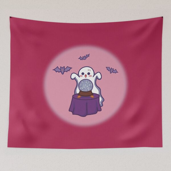 Item preview, Ghost Seer (pink background) designed and sold by Faeluna-Art.