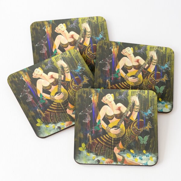 Item preview, Woman with Thai musical instruments. designed and sold by Theartlanna.