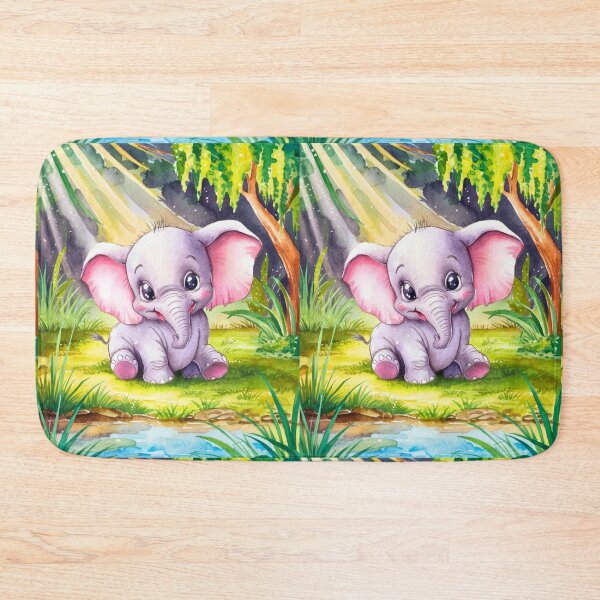 Item preview, Cute Elephant. Little elephant, colorful elephant, elephant drawing designed and sold by ElephantVibes.