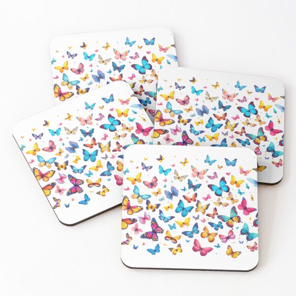 Item preview, Grouping of colorful butterflies designed and sold by FusiTink.
