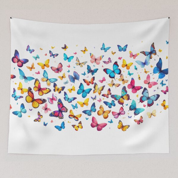 Item preview, Grouping of colorful butterflies designed and sold by FusiTink.