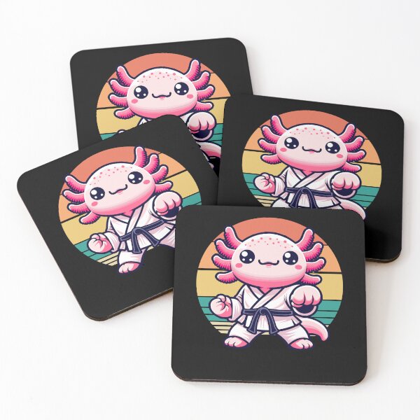 Item preview, Kawaii Axolotl Karate Funny Martial Arts Cute Taekwondo designed and sold by Dressed For  Duty.