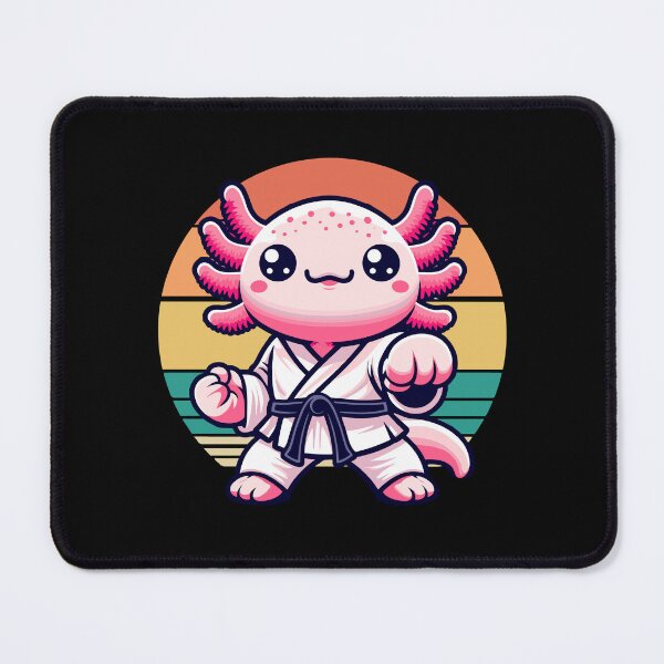 Item preview, Kawaii Axolotl Karate Funny Martial Arts Cute Taekwondo designed and sold by Dressed For Duty.