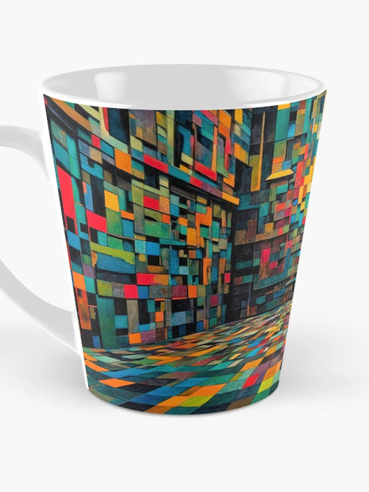 Thumbnail 3 of 4, Coffee Mug, Color Blocks no1 designed and sold by Glenburn Graphics.