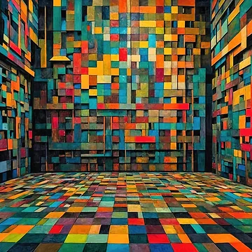 Artwork thumbnail, Color Blocks no1 by Glenburn Graphics
