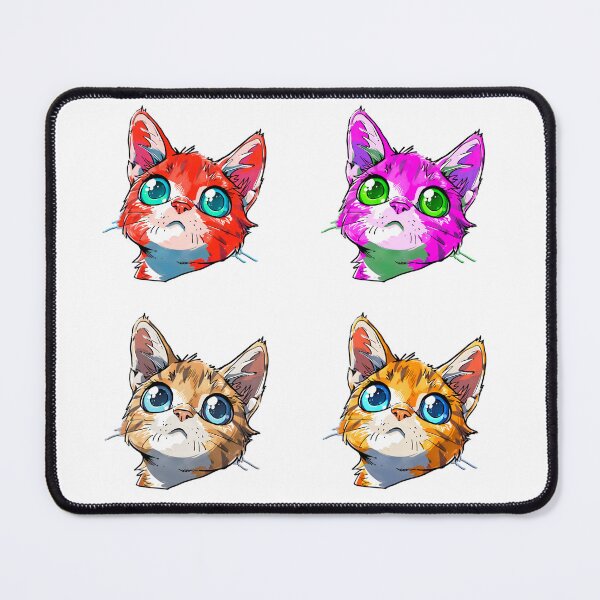 Item preview, Curious Cat Multicolored Sticker Pack designed and sold by ZEESDESIGN.