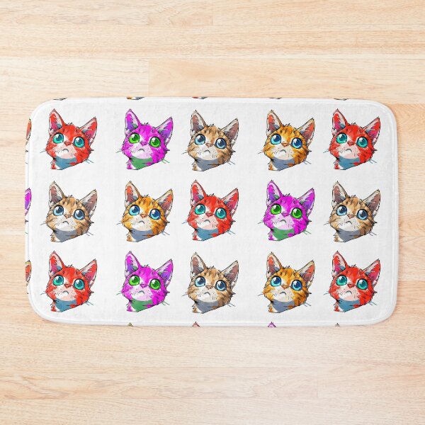 Item preview, Curious Cat Multicolored Sticker Pack designed and sold by ZEESDESIGN.