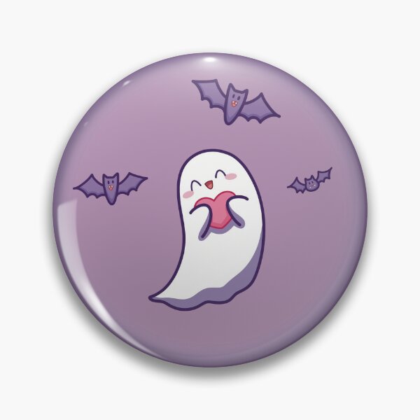 Item preview, Bashful Ghost (purple background) designed and sold by Faeluna-Art.