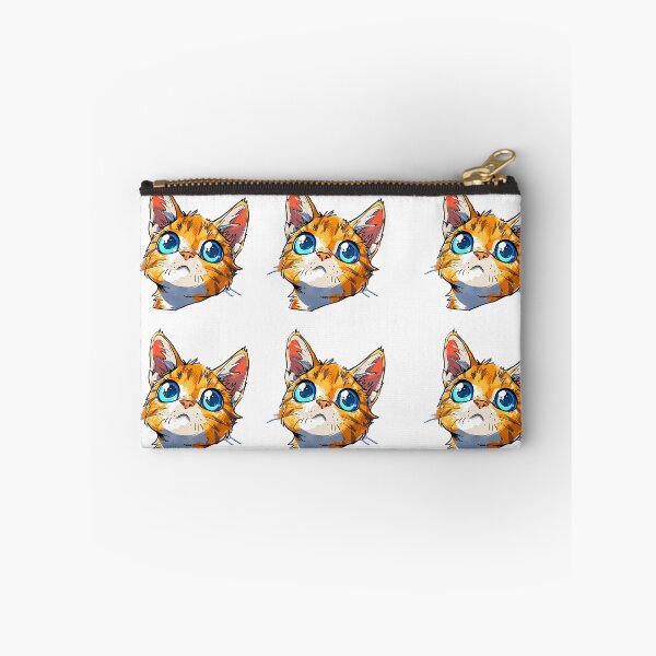 Item preview, Curious Cat Vibrant Yellow Sticker Pack Large designed and sold by ZEESDESIGN.