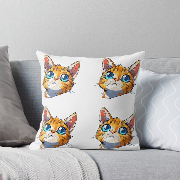 Item preview, Curious Cat Vibrant Yellow Sticker Pack Large designed and sold by ZEESDESIGN.