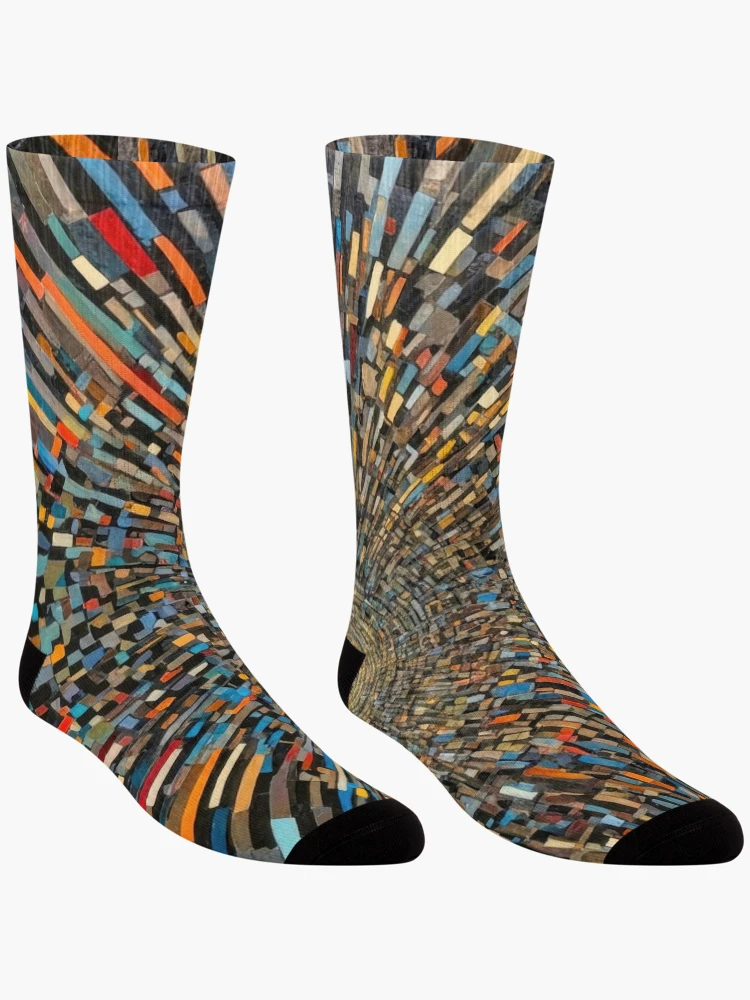 Thumbnail 3 of 5, Socks, Color Blocks no3 designed and sold by Glenburn Graphics.