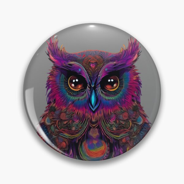 Item preview, Psychedelic owl designed and sold by RiffZoom.