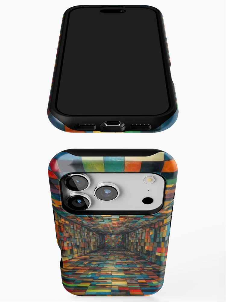Thumbnail 3 of 4, iPhone Case, Color Blocks no4 designed and sold by Glenburn Graphics.