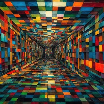 Artwork thumbnail, Color Blocks no4 by Glenburn Graphics