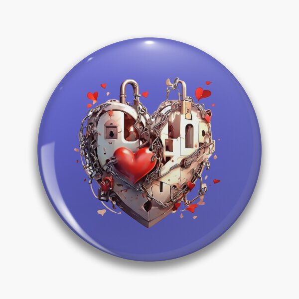Item preview, Chain Locked Heart  designed and sold by Digiheart.