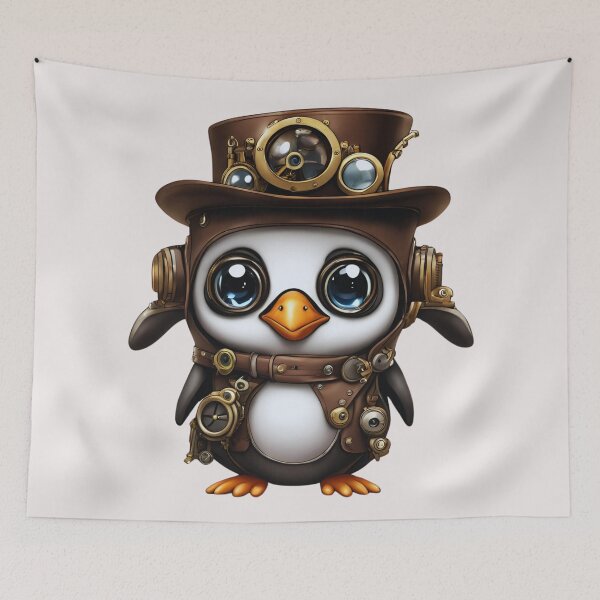 Item preview, Steampunk Penguin: Gear Up for Adventure! designed and sold by FitEnvy.