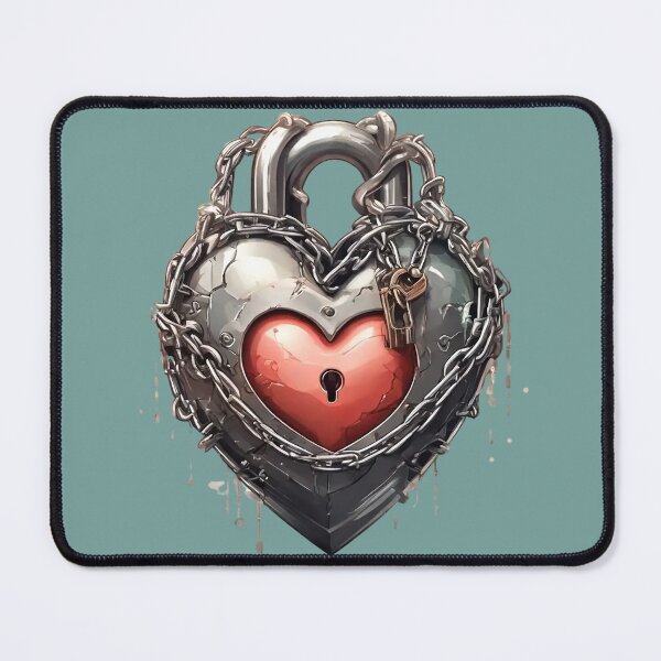 Item preview, Chain Locked Heart  designed and sold by Digiheart.