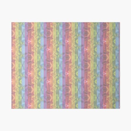[L] Rainbow Pastel Floral Art Board Print