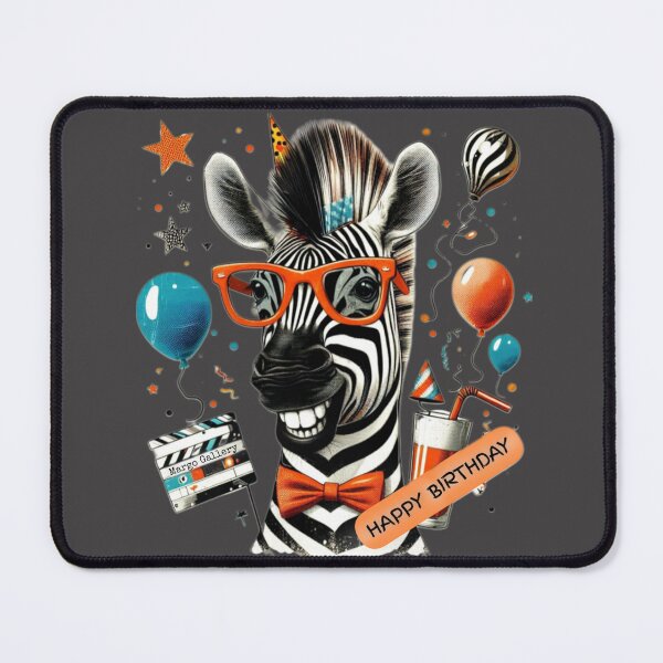 Item preview, ZEBRA HAPPY BIRTHDAY designed and sold by MargoGallery.