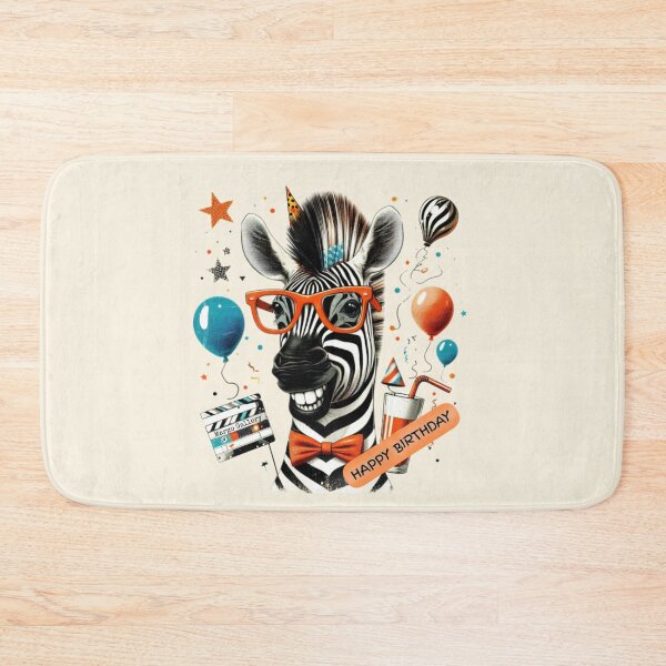 Item preview, ZEBRA HAPPY BIRTHDAY designed and sold by MargoGallery.