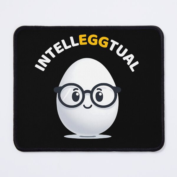 Item preview, Funny Egg Cartoon "IntelleEGGtual" designed and sold by Ingridpd.
