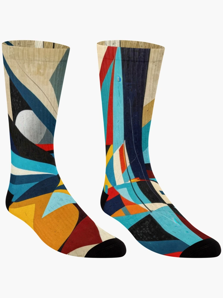 Thumbnail 3 of 5, Socks, Color Abstracts no 2 designed and sold by Glenburn Graphics.