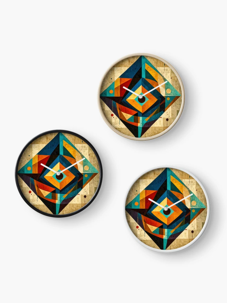 Thumbnail 3 of 4, Clock, Color Abstracts no 3 designed and sold by Glenburn Graphics.