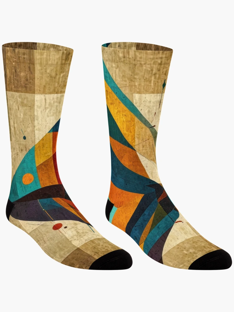 Thumbnail 3 of 5, Socks, Color Abstracts no 3 designed and sold by Glenburn Graphics.