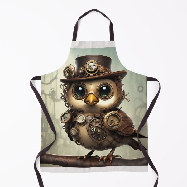 Item preview,  Steampunk Owl: A Wise Gear-Powered Guardian designed and sold by FitEnvy.