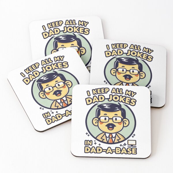Item preview, Keep All My Dad Jokes in a Dad-a-Base - Funny Dad Joke Design designed and sold by KriticalDesigns.