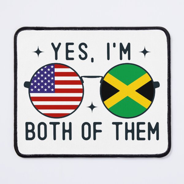 Item preview, Yes I'm Both Of Them American Jamaican designed and sold by OX-tright.