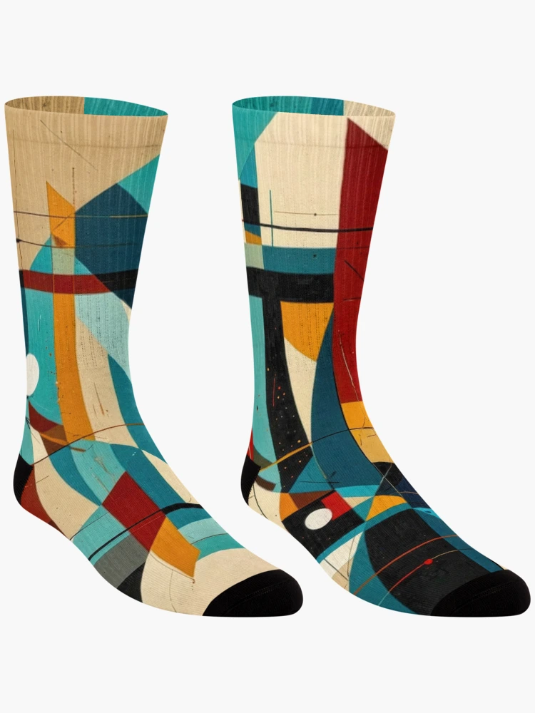 Thumbnail 3 of 5, Socks, Color Abstracts no 5 designed and sold by Glenburn Graphics.