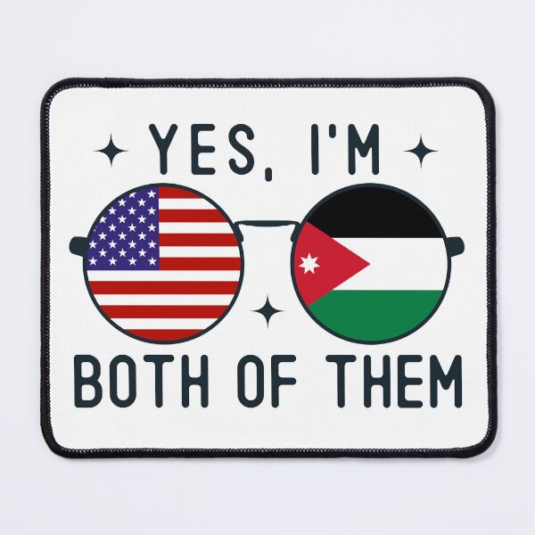 Item preview, Yes I'm Both Of Them American Jordanian designed and sold by OX-tright.