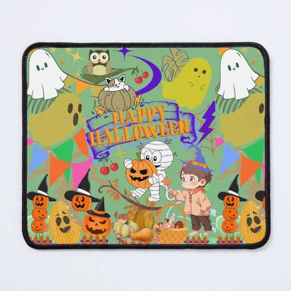 Item preview, Zishiwood Magic Graphic Halloween pumpkin, Maple Leaves, owl, Cartoon owl, Robotics, robot, banner, bunting, ghost. Zishiwood. Kid Holding Maple Leaf designed and sold by Zishiwood.