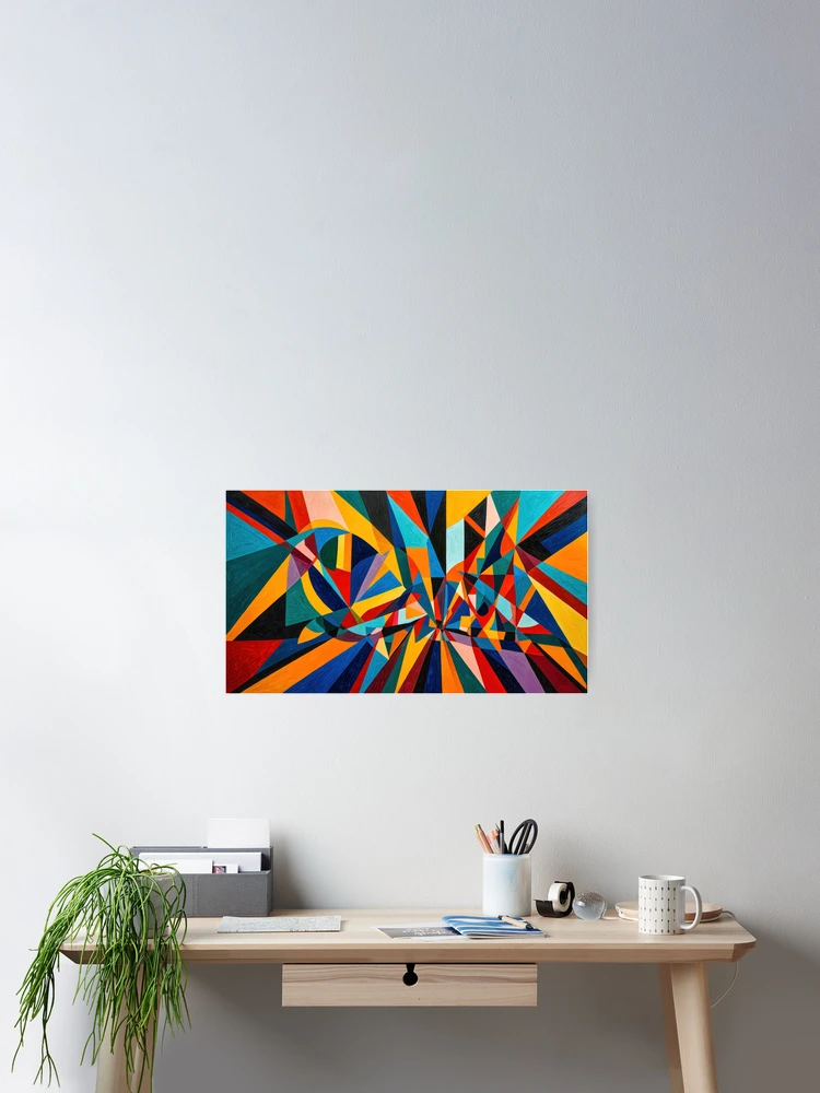 Thumbnail 2 of 3, Poster, Color Abstracts no 8 designed and sold by Glenburn Graphics.