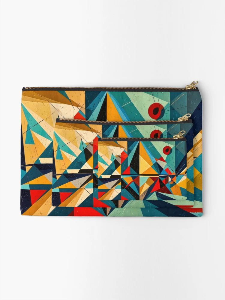 Thumbnail 2 of 4, Zipper Pouch, Color Abstracts no 9 designed and sold by Glenburn Graphics.