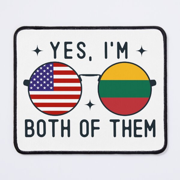 Item preview, Yes I'm Both Of Them American Lithuanian designed and sold by OX-tright.