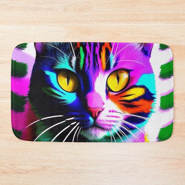 Item preview, Multicolored Abstract Cat designed and sold by M-Y-A-R-T-.