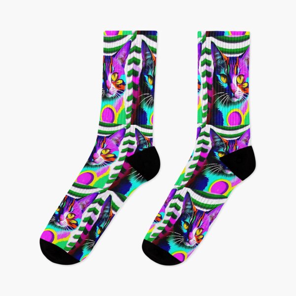 Item preview, Multicolored Abstract Cat designed and sold by M-Y-A-R-T-.