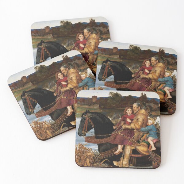 Item preview, Sir Isumbras at the Ford (1857) - John Everett Millais designed and sold by SALON DES ARTS.