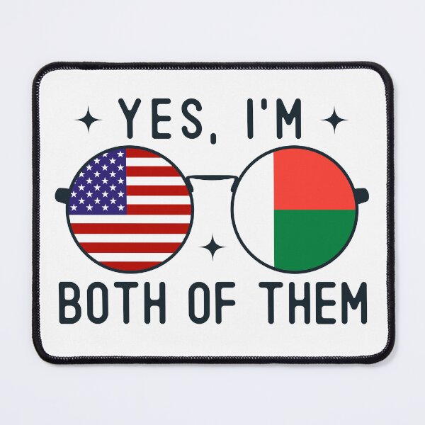 Item preview, Yes I'm Both Of Them American Malagasy designed and sold by OX-tright.