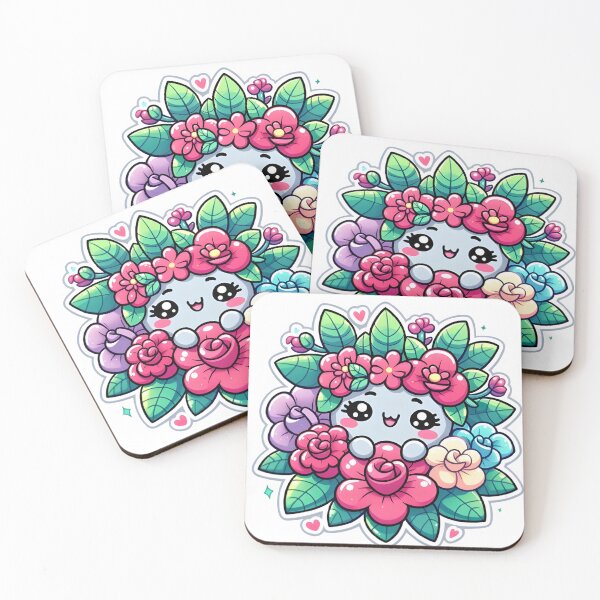 Item preview, Spring Spirit Smiler: Lively Floral Emblem Floral Flowers designed and sold by ArtKae.