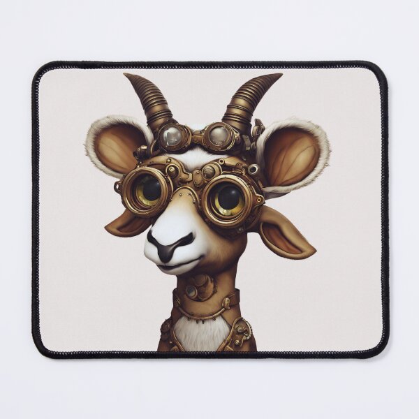 Item preview, Steampunk Addax: A Steely Spiral-Horned Wonder designed and sold by FitEnvy.