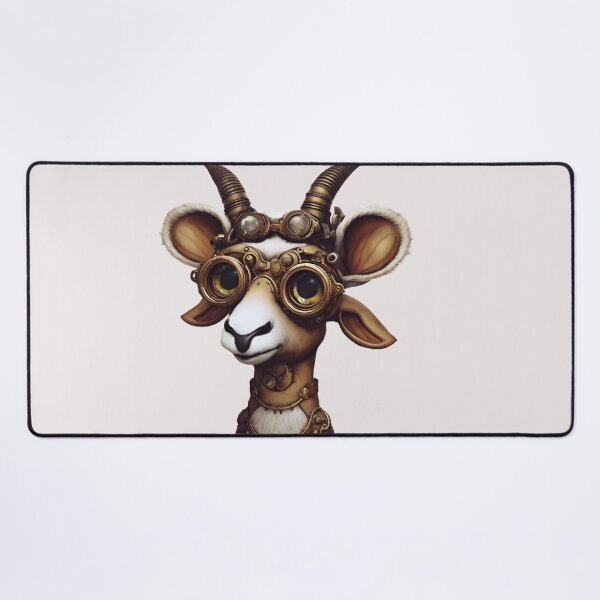 Item preview, Steampunk Addax: A Steely Spiral-Horned Wonder designed and sold by FitEnvy.