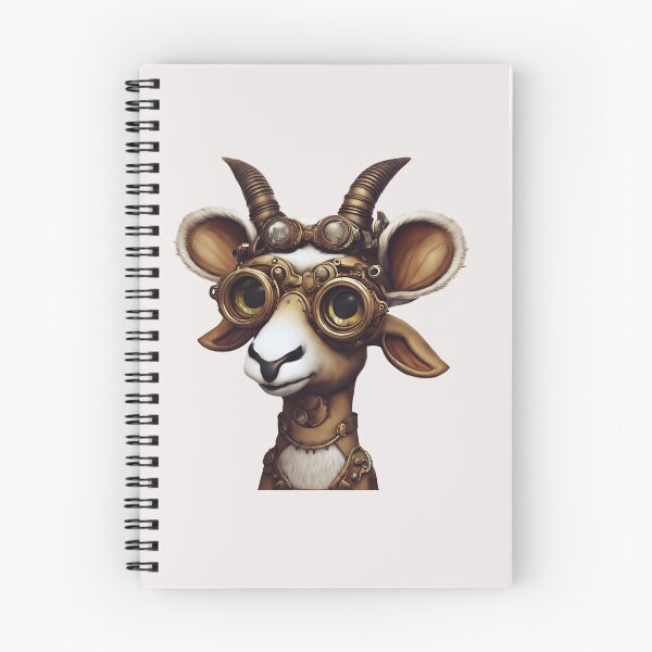 Item preview, Steampunk Addax: A Steely Spiral-Horned Wonder designed and sold by FitEnvy.