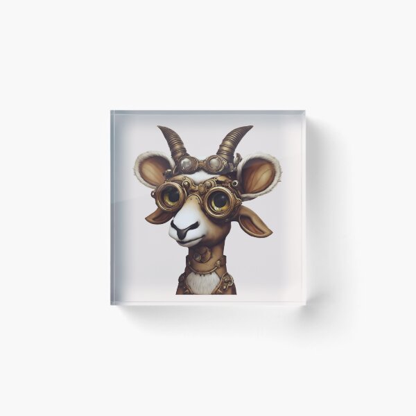 Item preview, Steampunk Addax: A Steely Spiral-Horned Wonder designed and sold by FitEnvy.